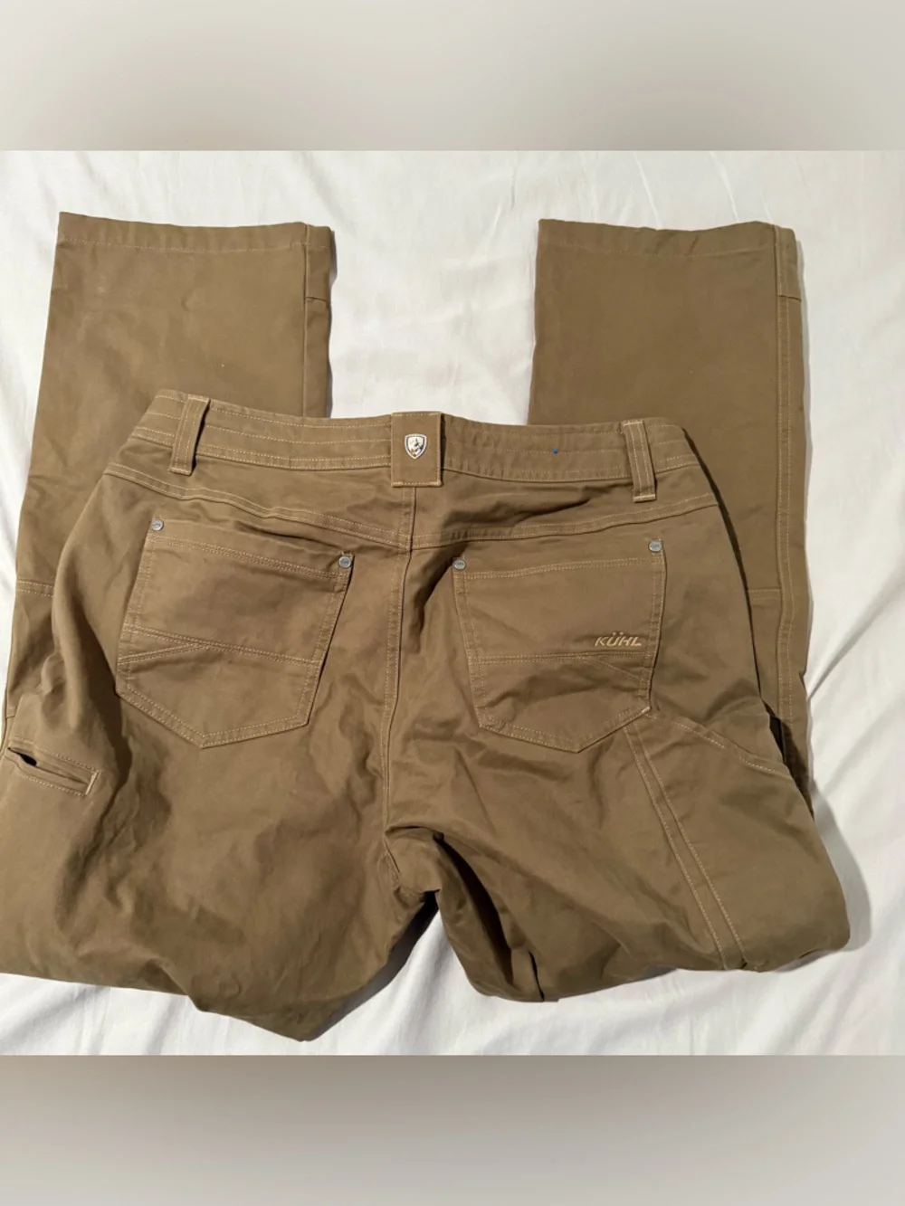 Kuhl Women's 6351 Khaki Durable Heavyweight Tactical Chino Rydr Pants 12 NEW - Picture 11 of 13
